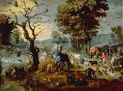 Jan Van Kessel the Younger Lentree de l arche oil painting reproduction